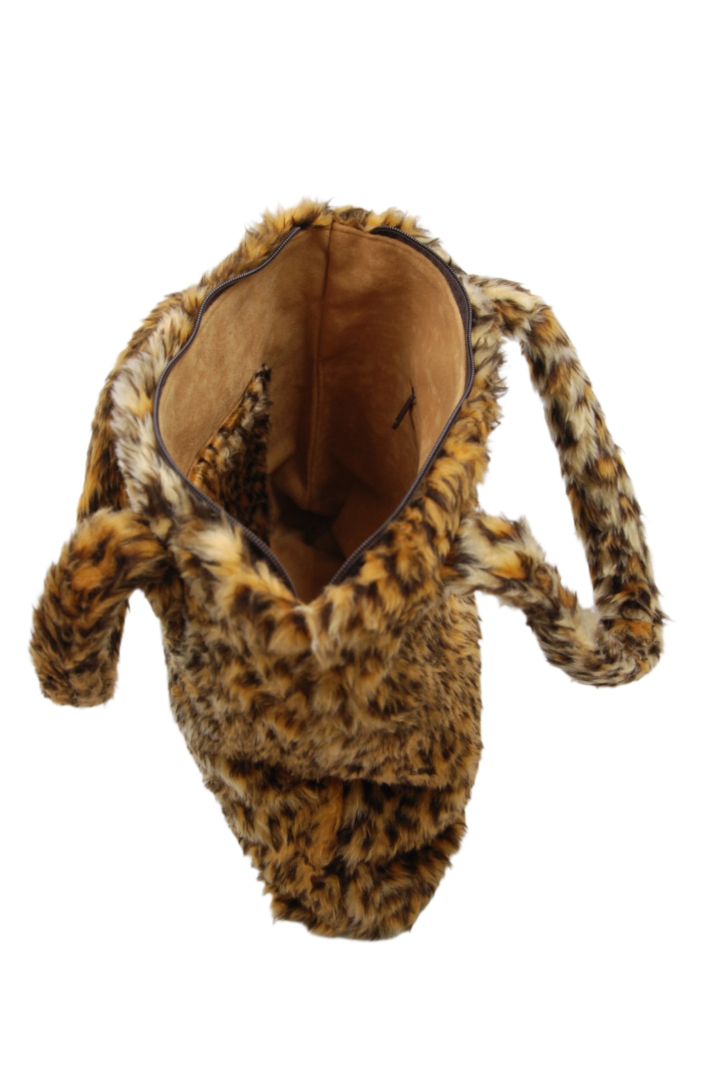 Animal Print Fluffy Leopard Erica Bag