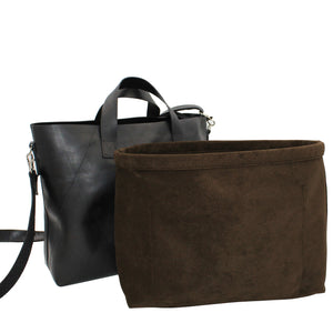 Black Shoulder Bag - Recycled Inner Tube Handbag (optional Handbag Liner)
