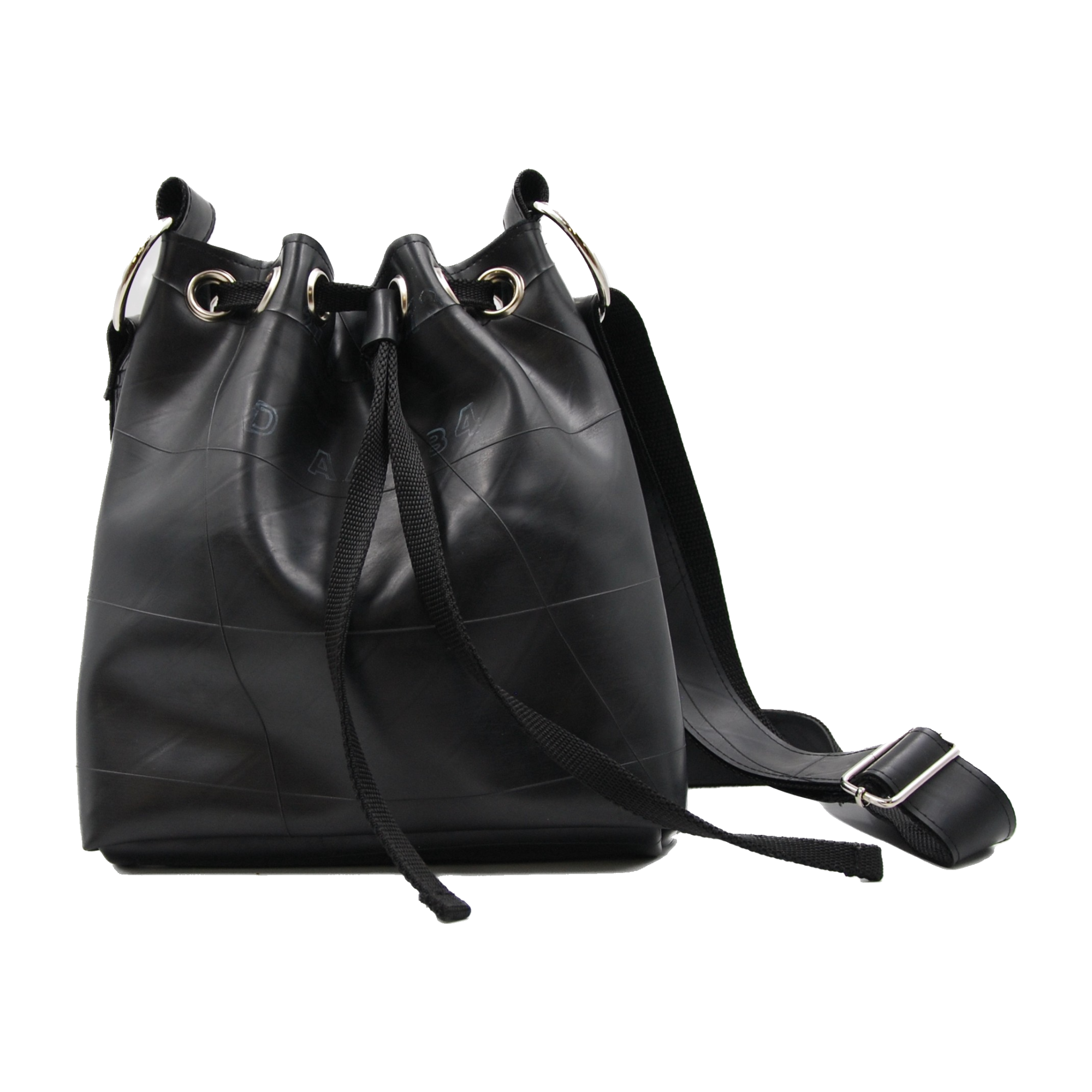 Black sales bucket bag
