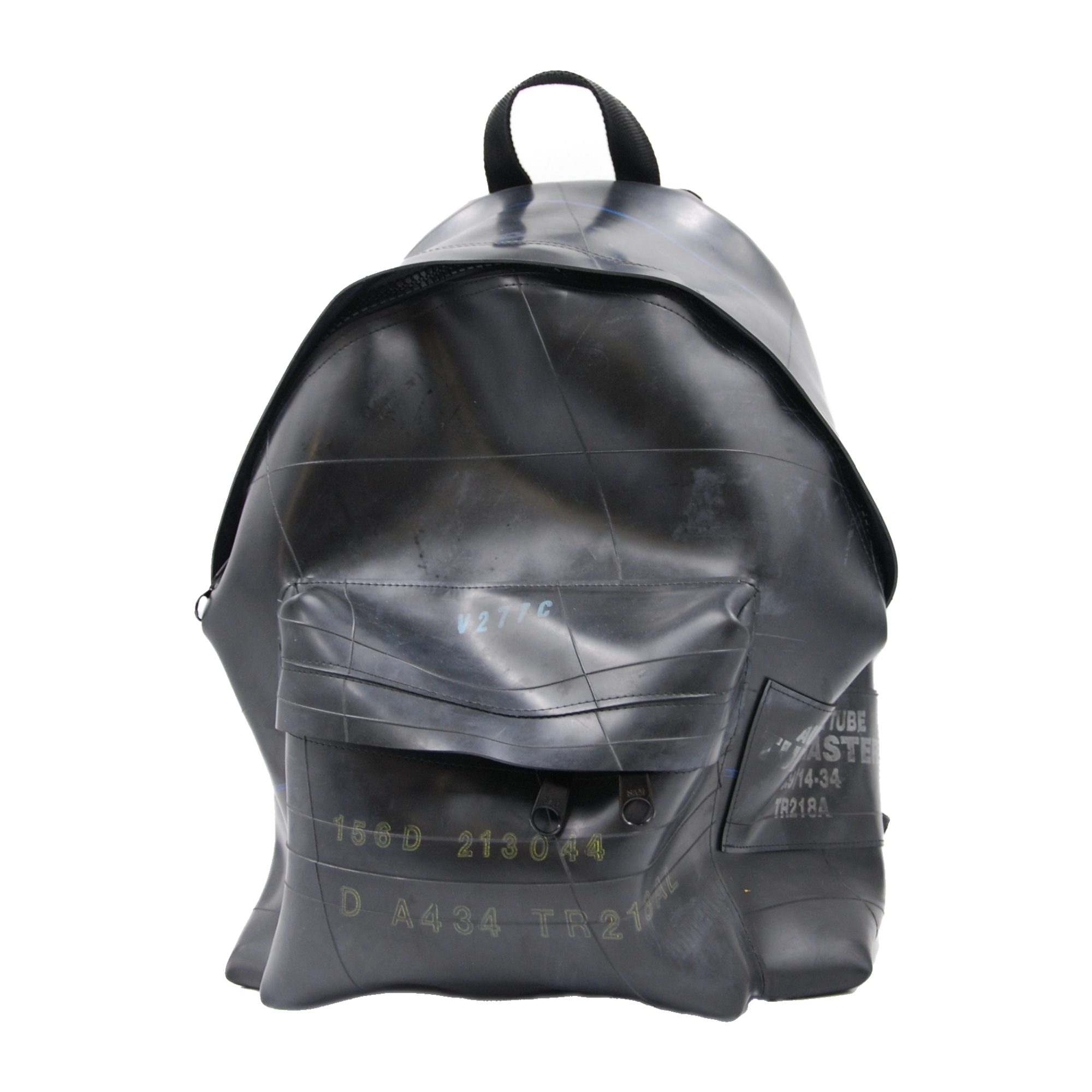 Eco Friendly Backpack Black Recycled Inner Tube nushi