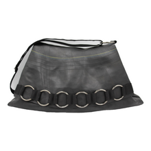 Load image into Gallery viewer, Iris - Sustainable Unique Black Crossbody/Shoulder Bag - Eco-Friendly Recycled Inner Tube Bag