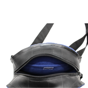 Black Circular Cross Body or Multi Bag - Eco-Friendly Recycled Inner Tube Bag