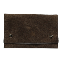 Load image into Gallery viewer, Light Brown Cow Hide Clutch Purse -  Clutch Purse with popper closure