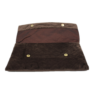 Clutch Bag - Clutch Purse for Evening, Party or Occasion in Chocolate Velvet