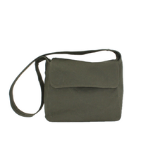 Load image into Gallery viewer, chive_green_messenger_bag_waxed_cotton