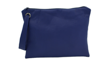 Load image into Gallery viewer, blue_leather_clutch_purse