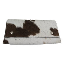 Load image into Gallery viewer, Cow Hide Clutch Purse - Gorgeous  Clutch Purse with popper closure