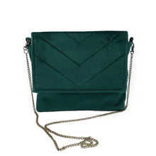 Load image into Gallery viewer, jade_velvet_green_occasion_bag