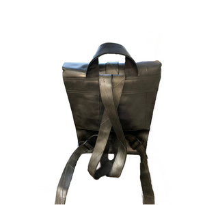 Eco-Friendly Maple Backpack - Black Recycled Inner Tube