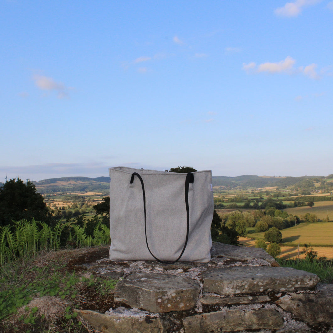 The Margeurite  Black & White  Lightweight Tote Bag