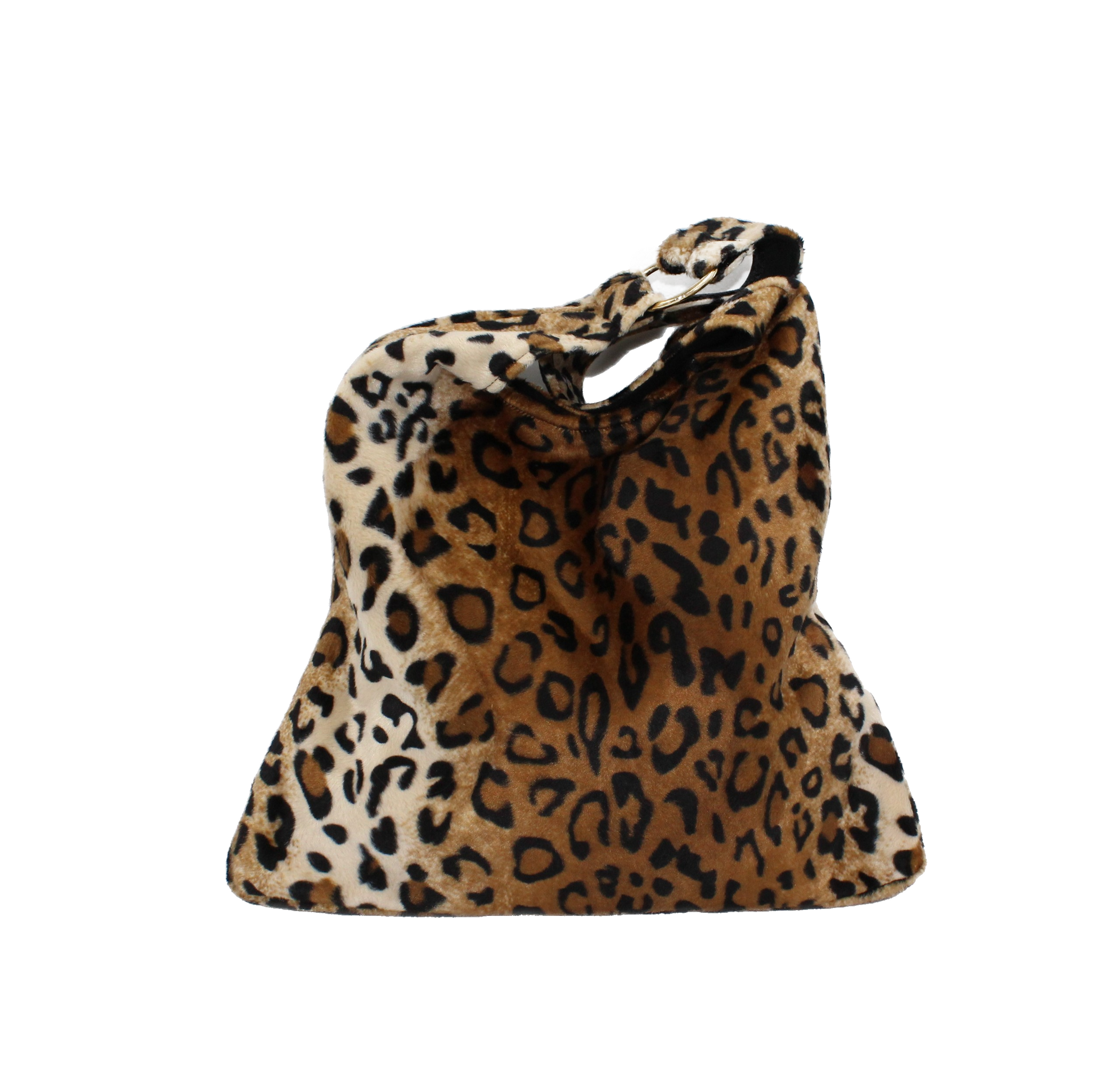 Brown Leopard Animal Print Shoulder Bag nushi