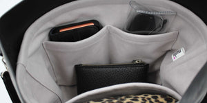 Dove grey handbag liner