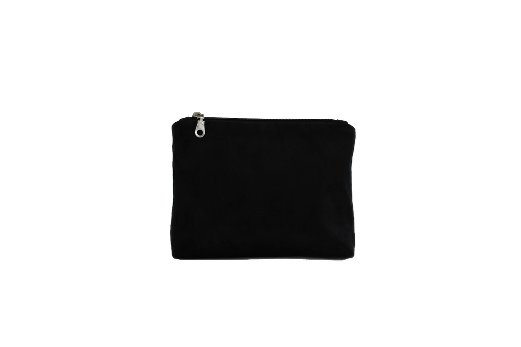 black velvet accessory purse