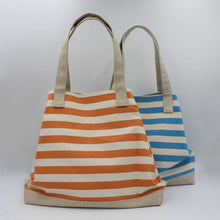 Load image into Gallery viewer, Striped beach bags
