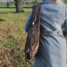 Load image into Gallery viewer, Golden Sand Leopard Print Shoulder Bag - Animal Print Slouch Bag