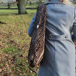 Golden Sand Leopard Print Shoulder Bag - Animal Print Slouch Bag