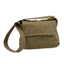 Load image into Gallery viewer, Tweed crossbody bag - tan British tweed