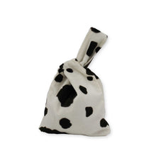 Load image into Gallery viewer, Cow print wristlet bag