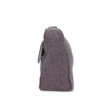 Load image into Gallery viewer, British Tweed Crossbody Bag - Pink Heather - Side View