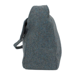 British Tweed Crossbody Bag - Misty Sea Blue